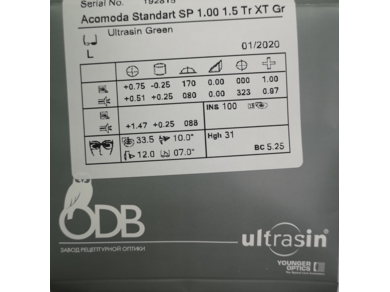 ОЛ ACOMODA Standart SP 1.5 ODV Superclean Transitions RX