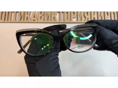 Очки женские N49, форма оправы овальные, пластик