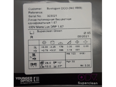 ОЛ Mono Lux 1.67 Drive RX