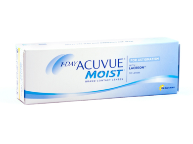 Линзы 1 DAY ACUVUEUE® MOIST* for ASTIGMATISM** with*** LACREON® 8,5 90 pk