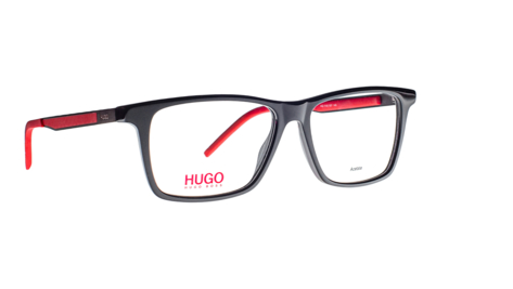 Очки мужские HUGO BOSS, форма оправы прямоугольная, пластик