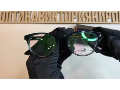 Очки подростковые N49, форма оправы овальные, пластик