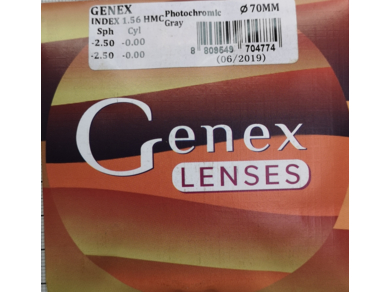 ОЛ SP Genex 1.56 Photochromic Grey HMC