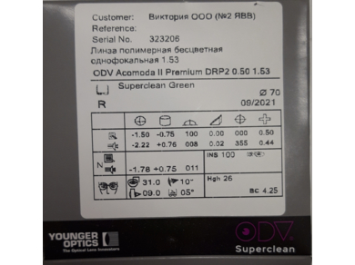 ОЛ ACOMODA Premium DRP2 1.53 Superclean RX